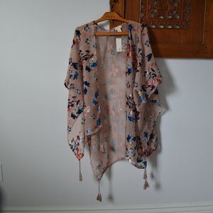 NWT Velvet Butterfly Duster/Kimono